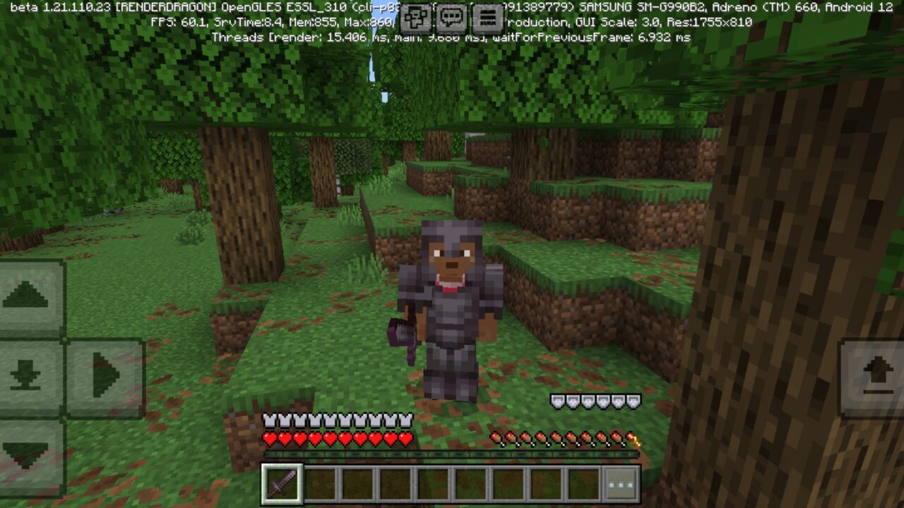 Options from Coldbar Indicator Mod for Minecraft PE