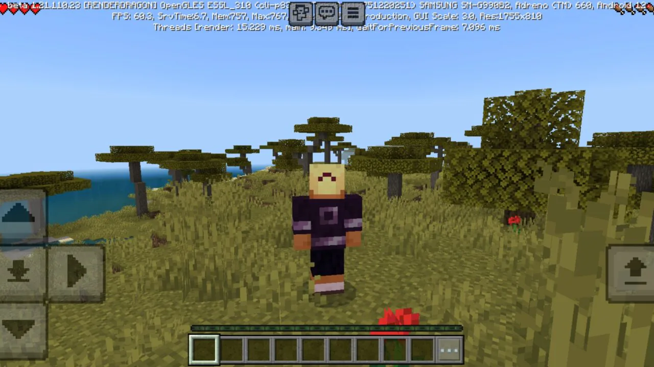 Options from No Hurt Cam Texture Pack for Minecraft PE