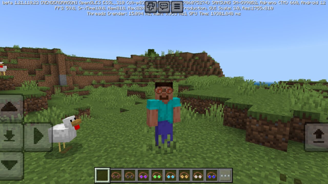 Options from Ore Finder Map for Minecraft PE