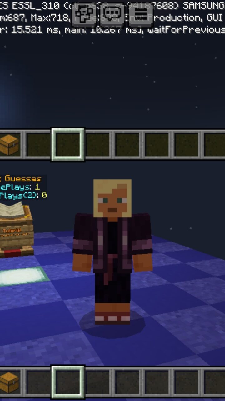 Options from Skribbl Map for Minecraft PE