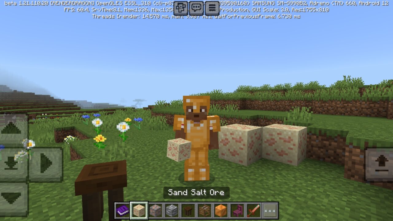 Ore from Metallurgy Mod for Minecraft PE