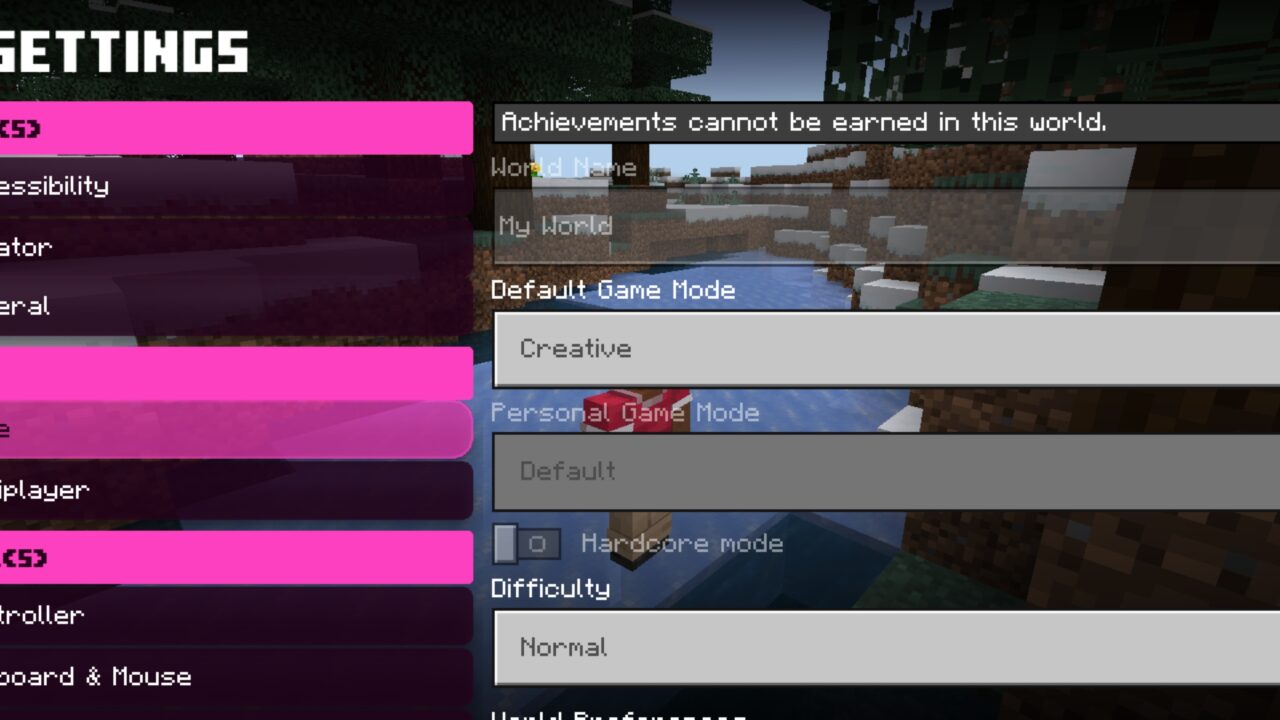 Pause from Collapse UI Texture Pack for Minecraft PE