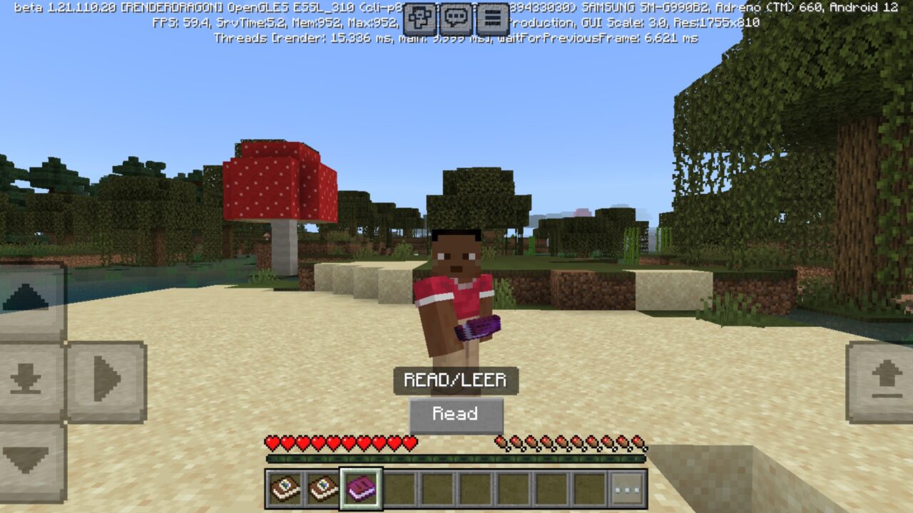 Read from XP Equals Your Size Mod for Minecraft PE