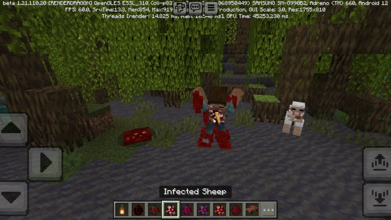 Sheep from Experiment 8 Mod for Minecraft PE