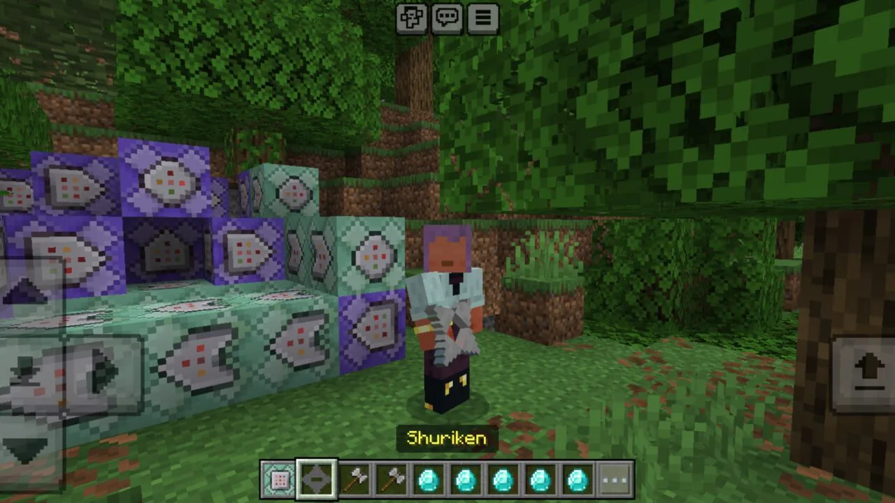 Shuriken from Better Combat Mod for Minecraft PE