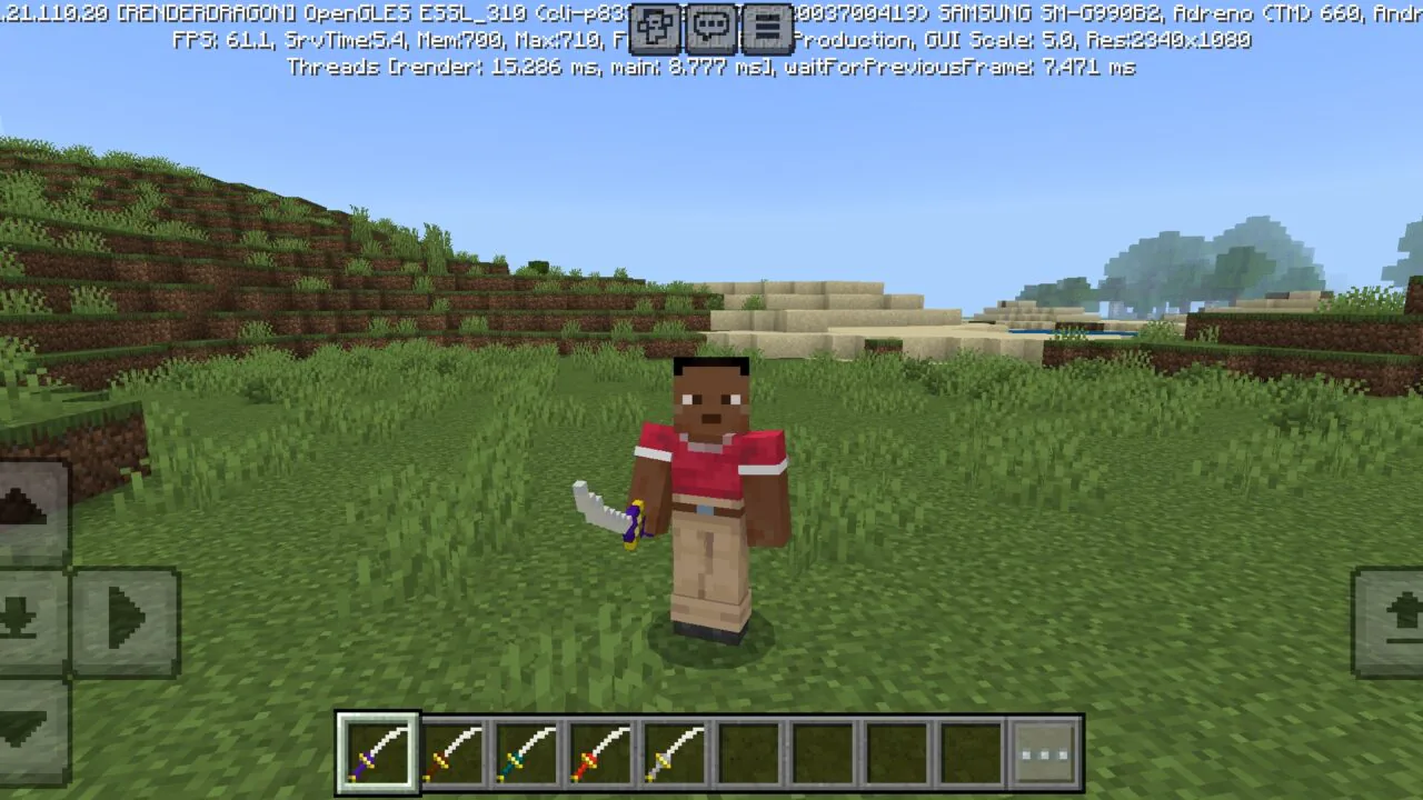 Silver from Katanas Mod for Minecraft PE