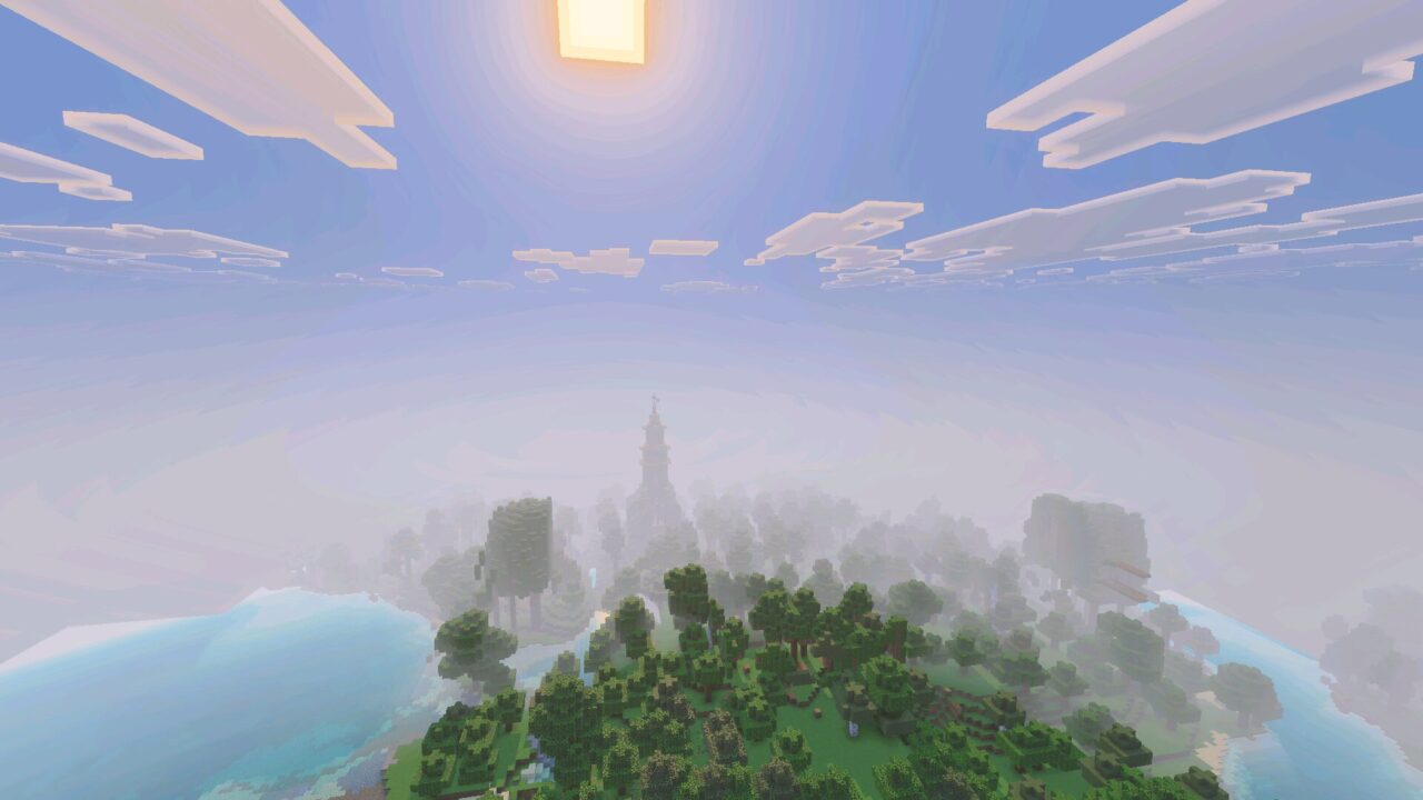 Sky from In Your World Mod for Minecraft Bedrock