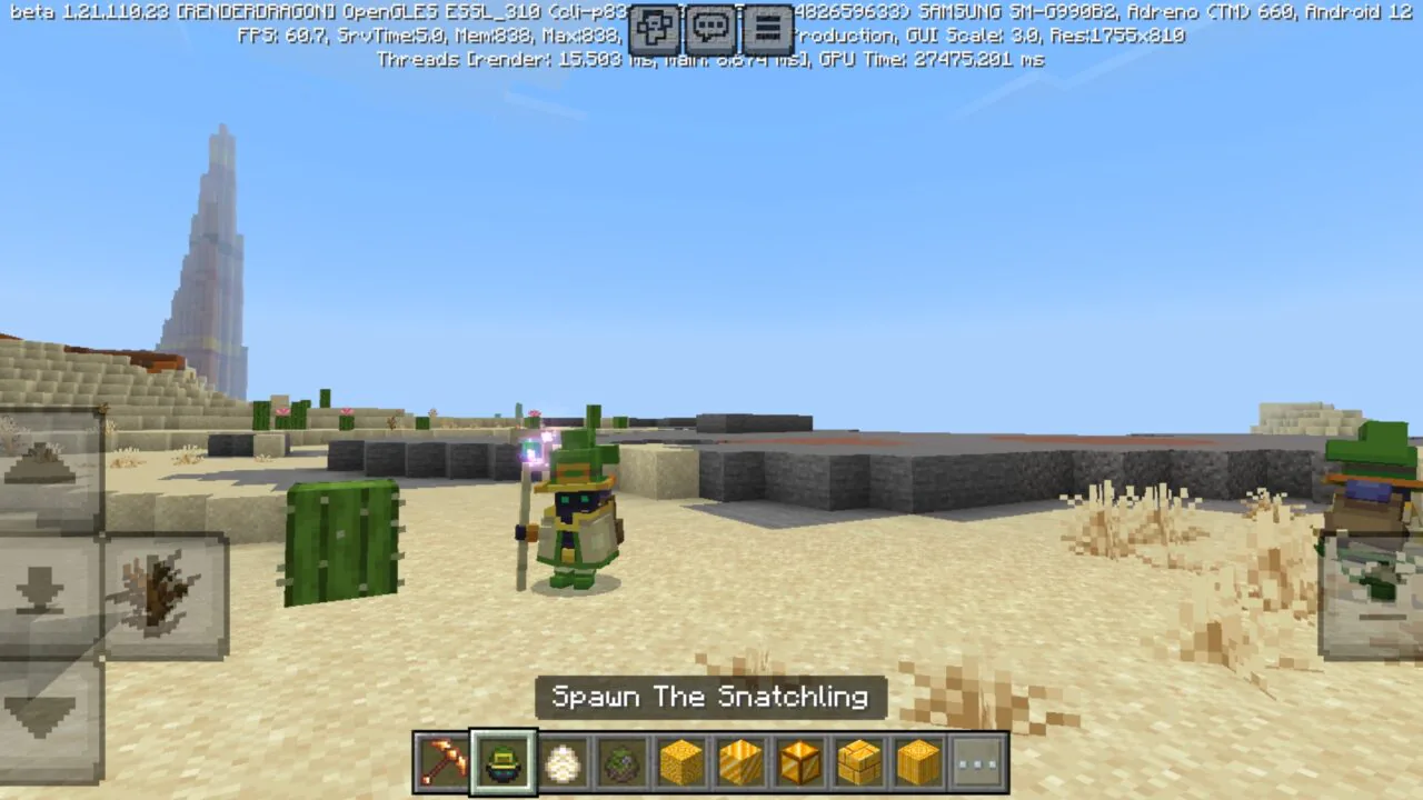 Snatching from Mythic Mobs Mod for Minecraft PE