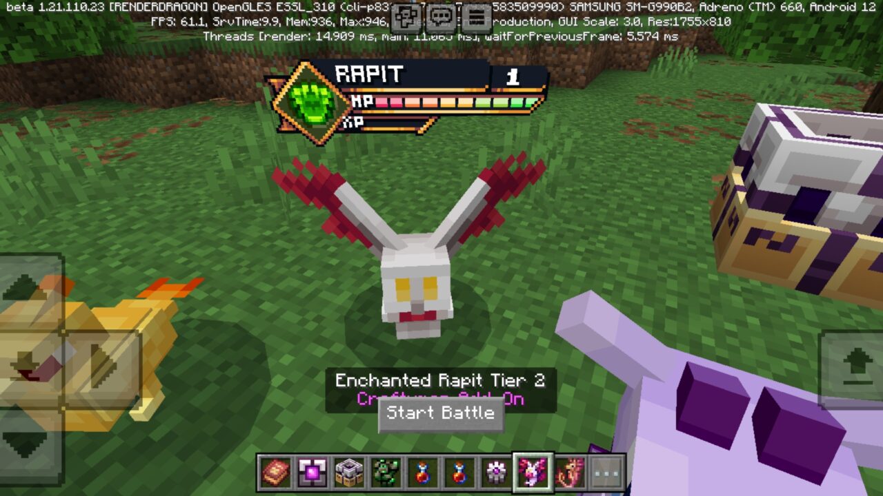 Start from Craftymon Mod for Minecraft PE