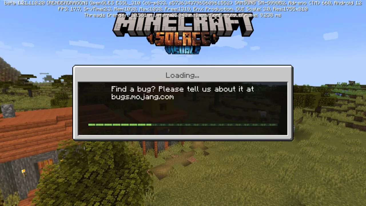 Start from Solace Visuals Texture Pack for Minecraft PE