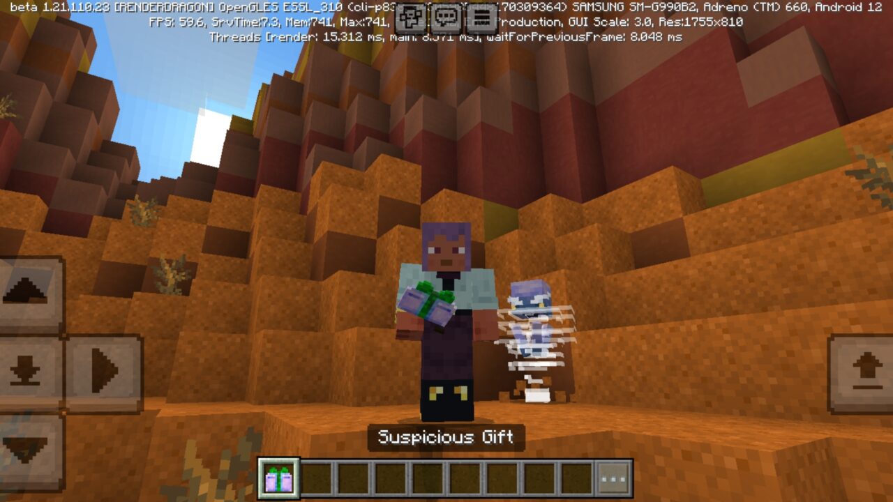 Suspicious Gift from Gifts Mod for Minecraft PE