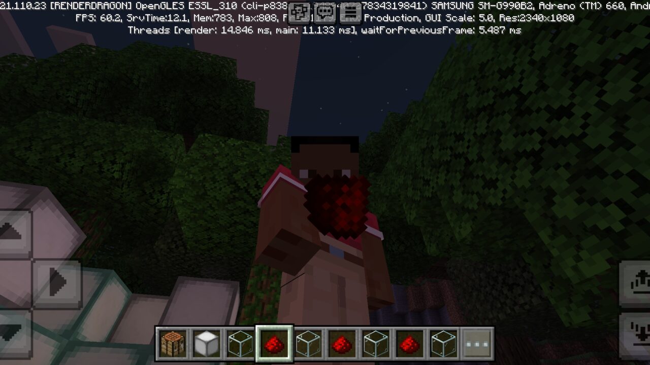 Dust from Flickering Lights Mod for Minecraft PE