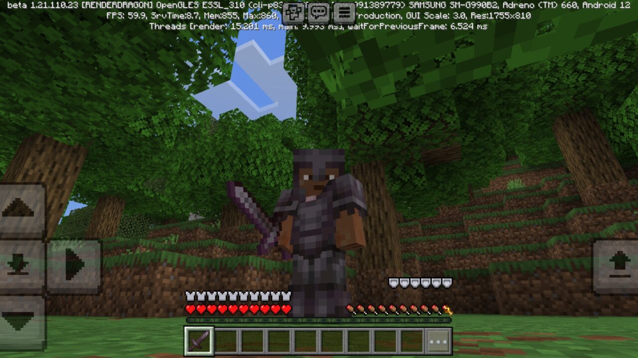 Sword from Coldbar Indicator Mod for Minecraft PE