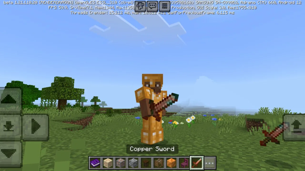 Sword from Metallurgy Mod for Minecraft PE
