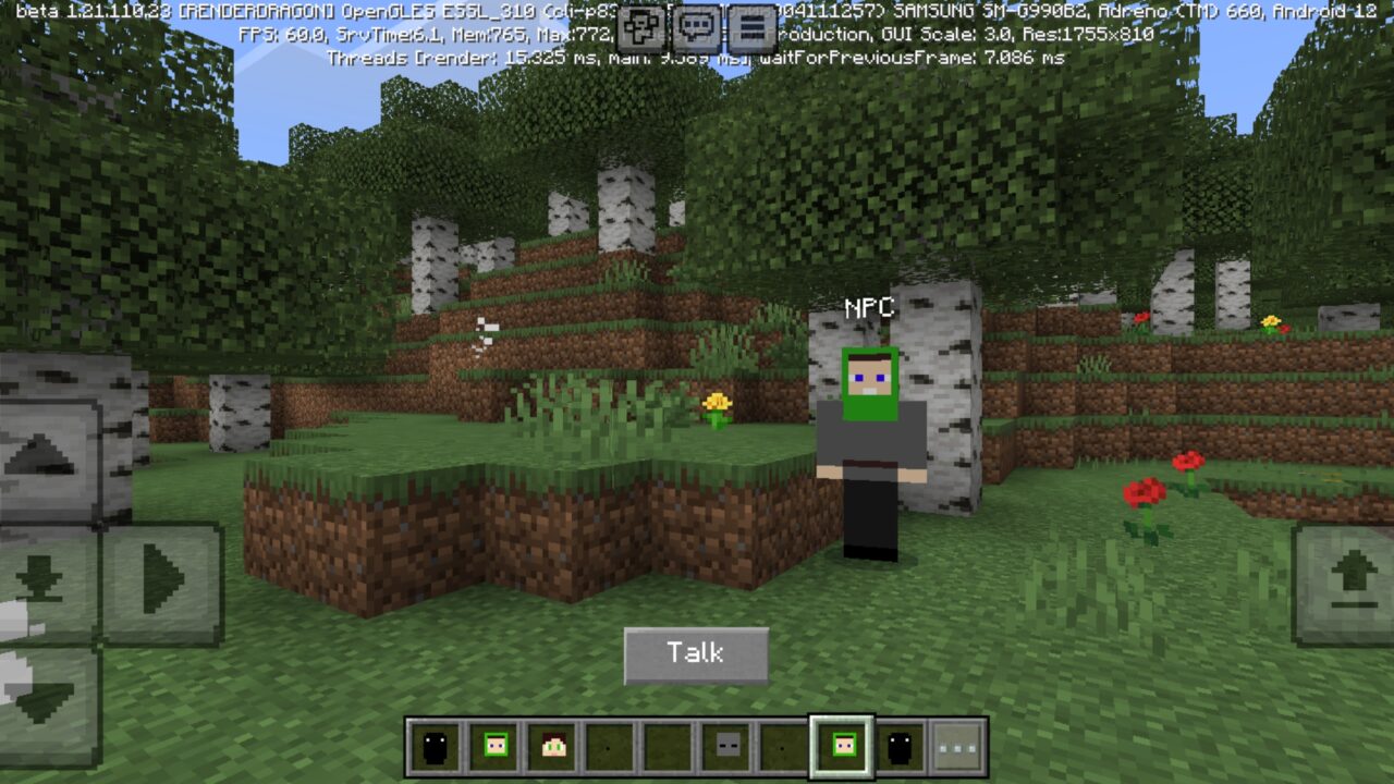 Talk from Crooked Mod for Minecraft PE