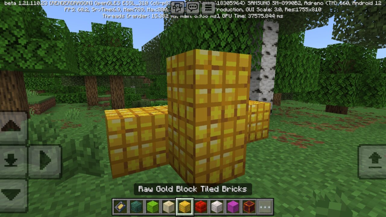 Tiled from Bricks Mod for Minecraft PE