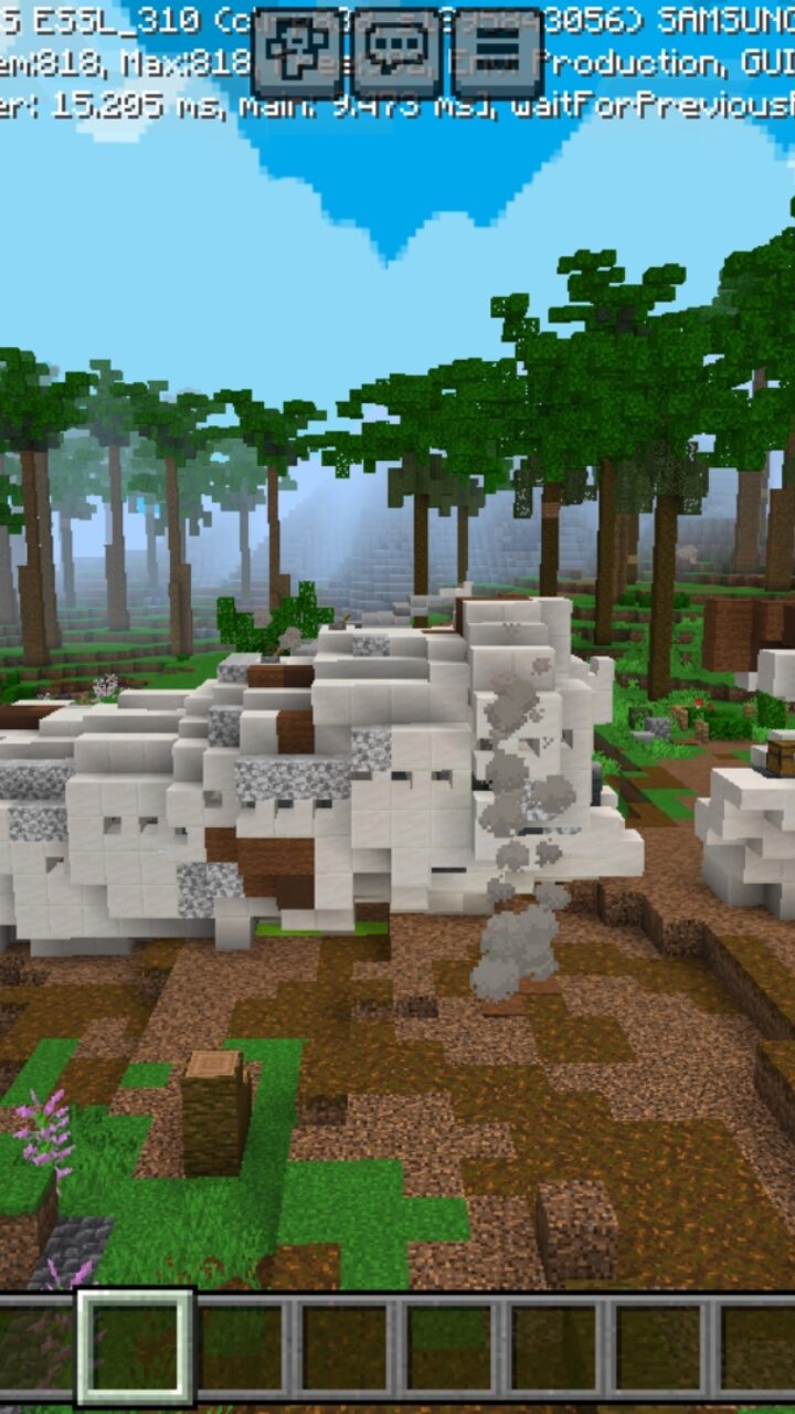 Top View from Plane Crash Map for Minecraft PE