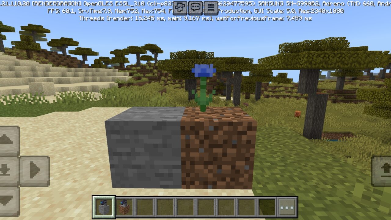 Types from Sentry Blocks Mod for Minecraft PE
