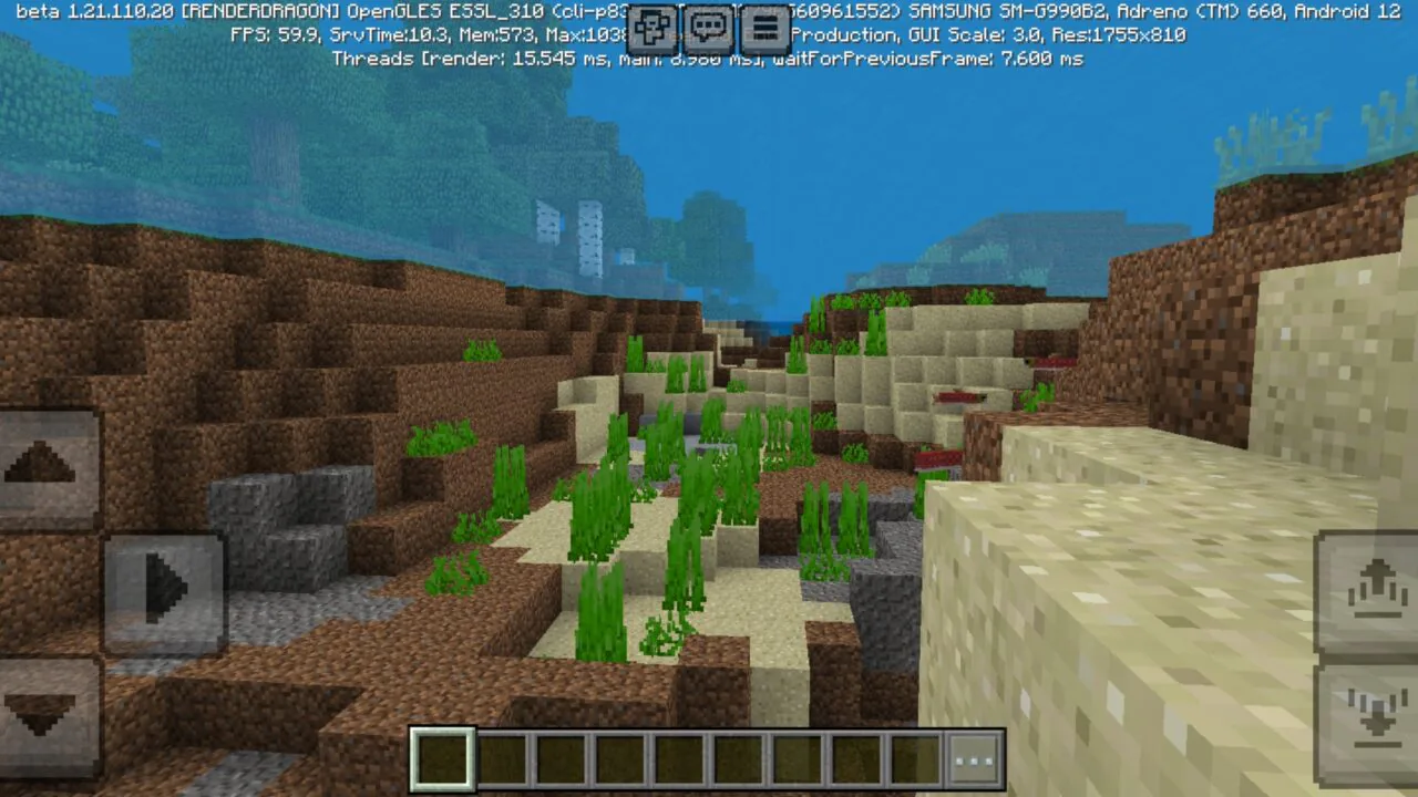Underwater from Solace Visuals Texture Pack for Minecraft PE