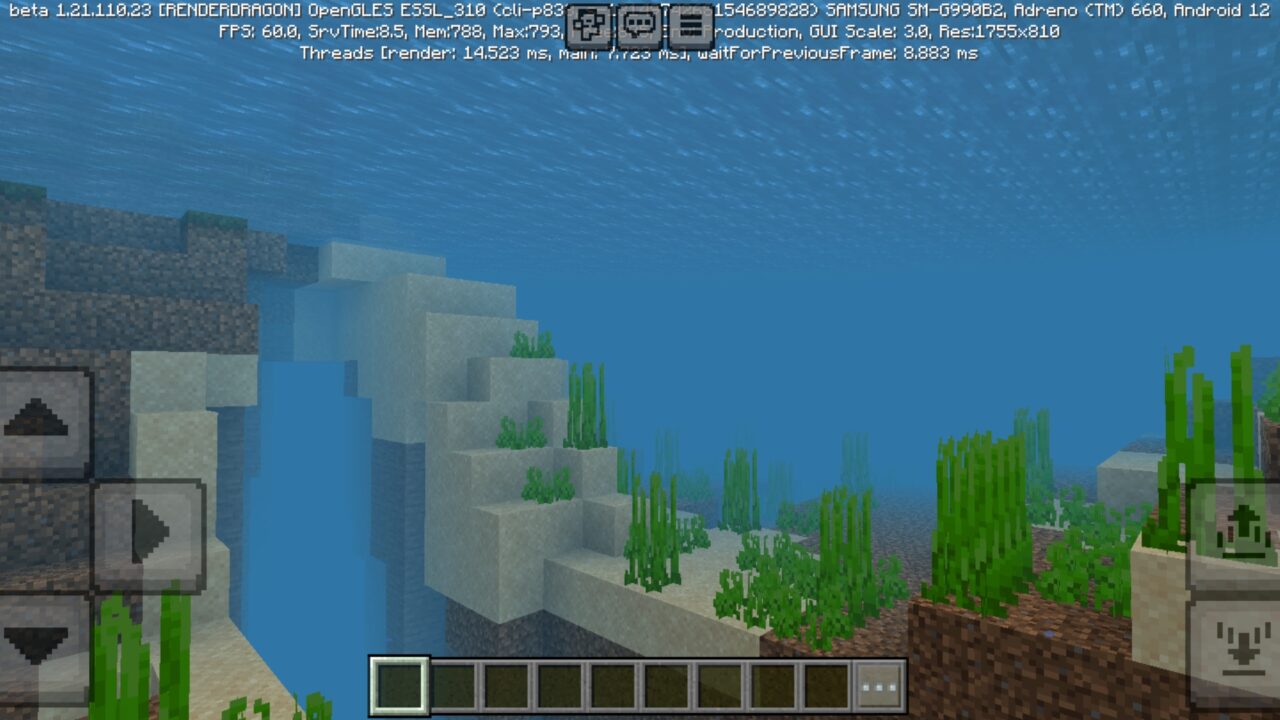 Underwater from Xiao Visuals Texture Pack for Minecraft PE