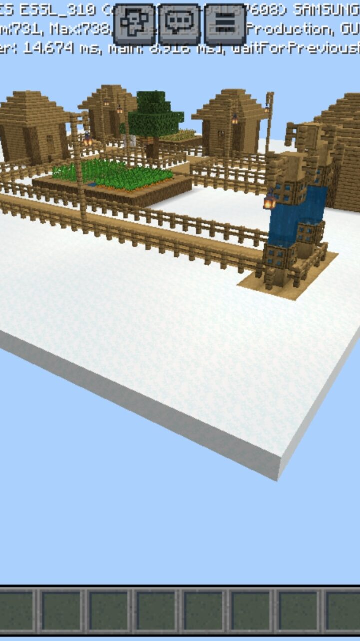 Village from Cloud Survival Map for Minecraft PE
