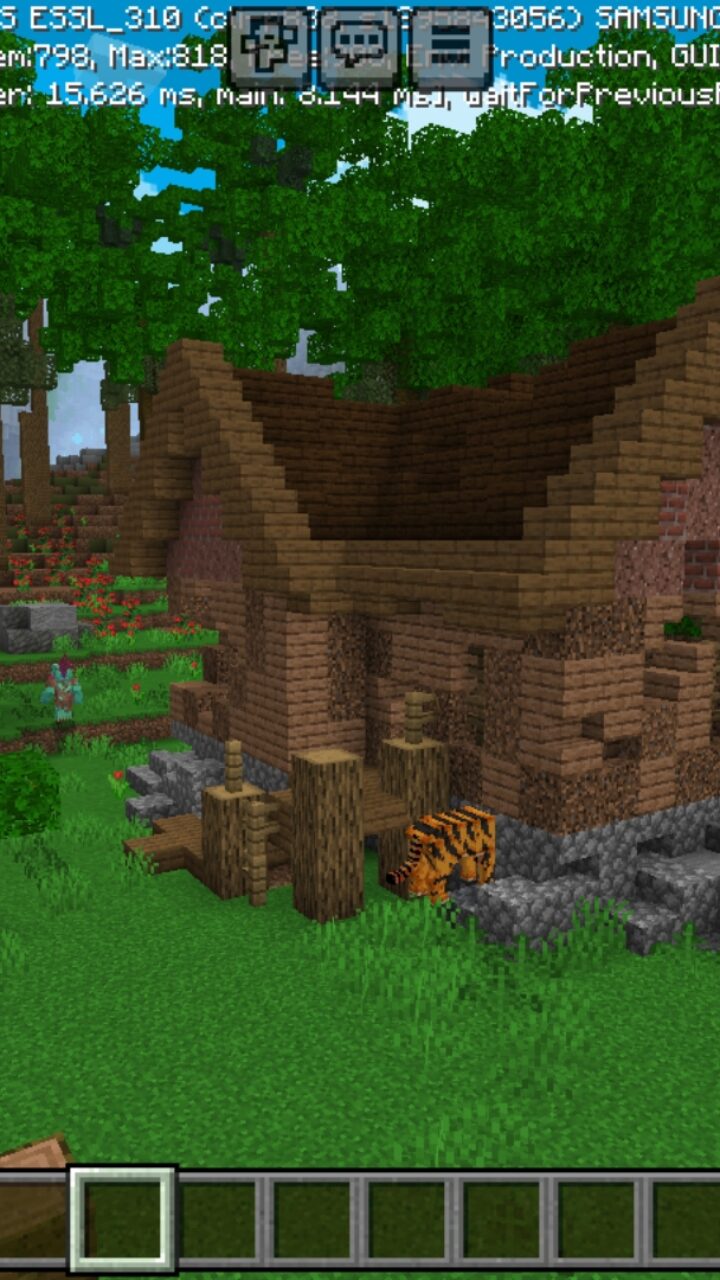 Village from Plane Crash Map for Minecraft PE