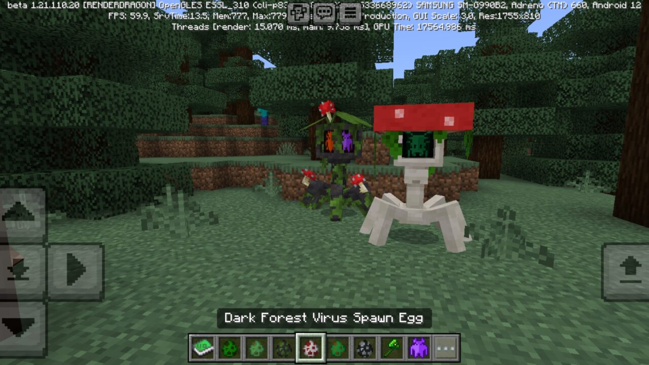 Virus from Hacker Mod for Minecraft PE