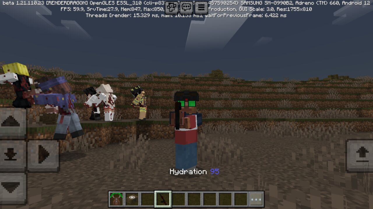 Weapon from Zombie Apocalypse Mod for Minecraft PE
