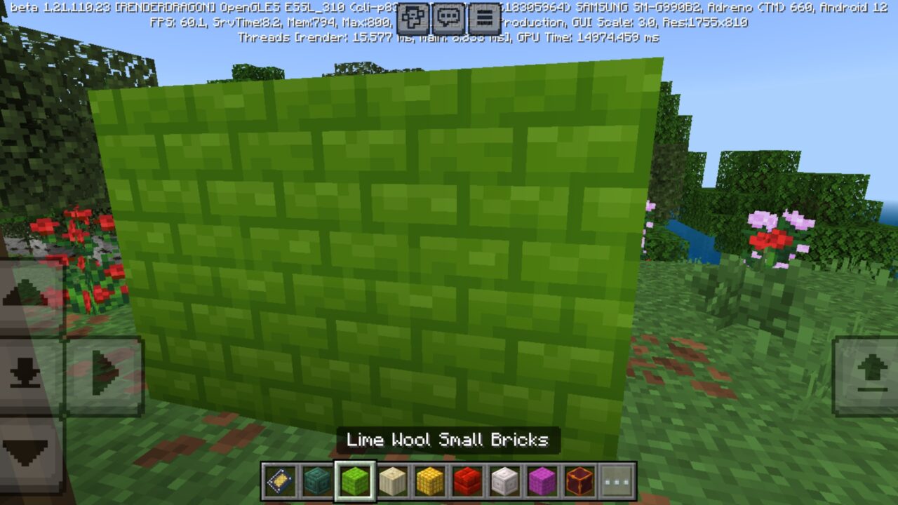 Wool from Bricks Mod for Minecraft PE
