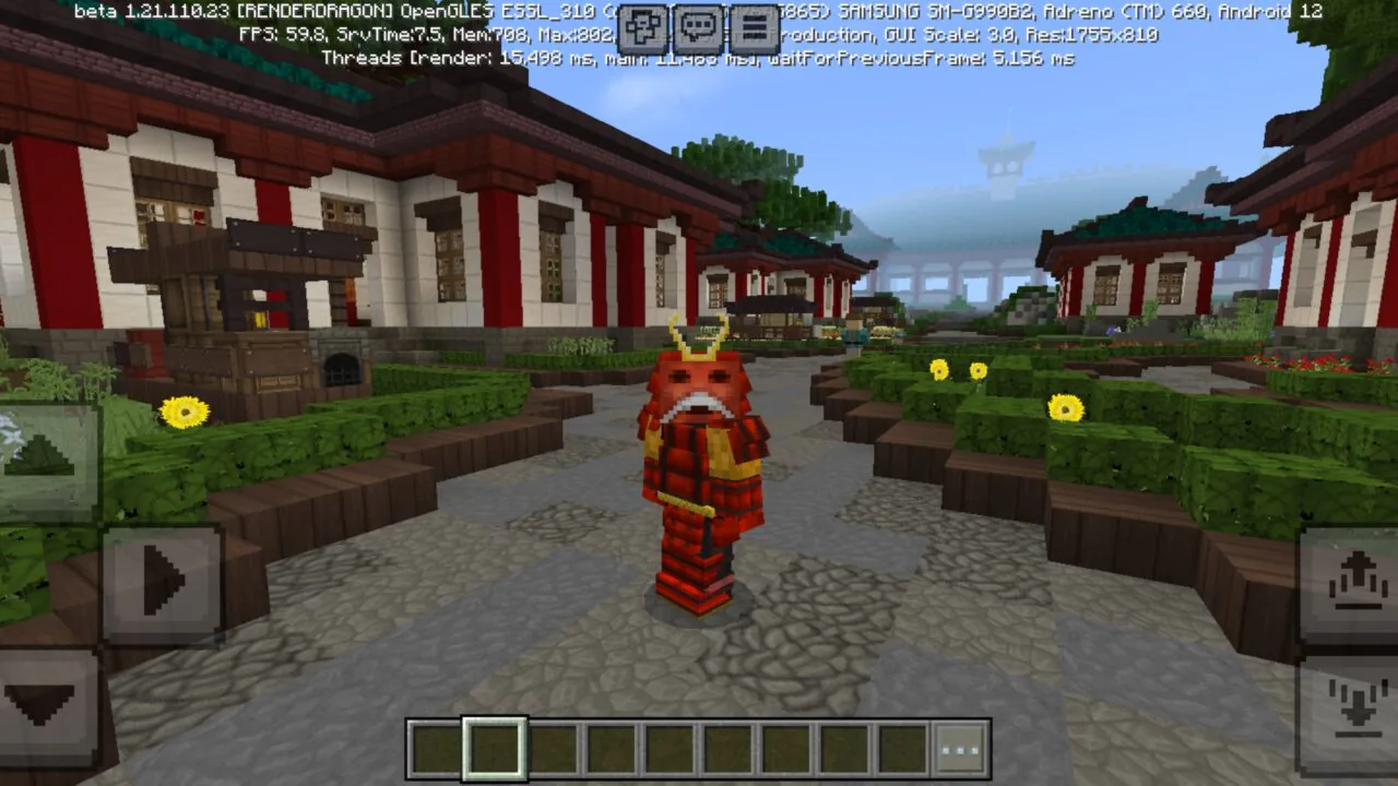 Armor from Ninja Empire Map for Minecraft PE