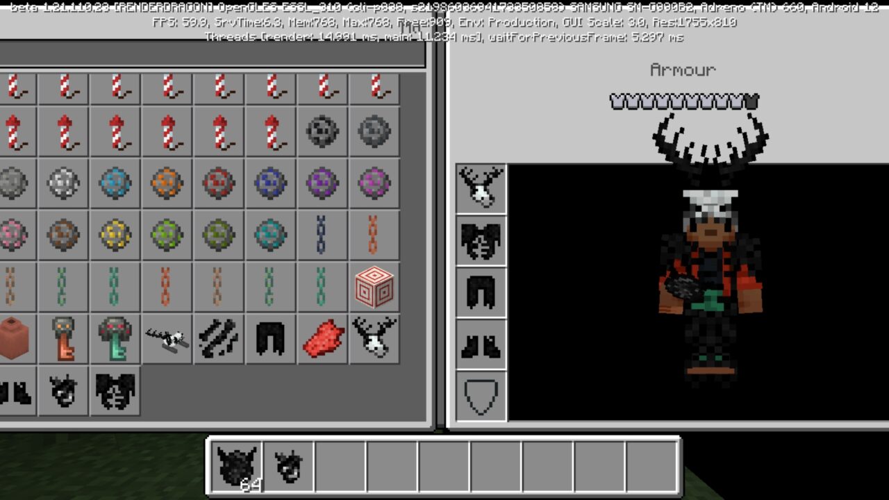 Armor from Wendigo Mod for Minecraft PE
