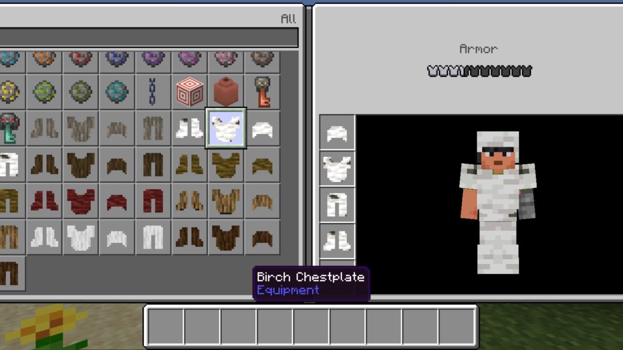 Birch from Wooden Armor Mod for Minecraft PE