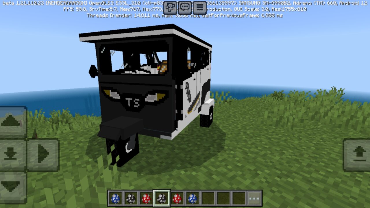 Black from Mototaxi Mod for Minecraft PE