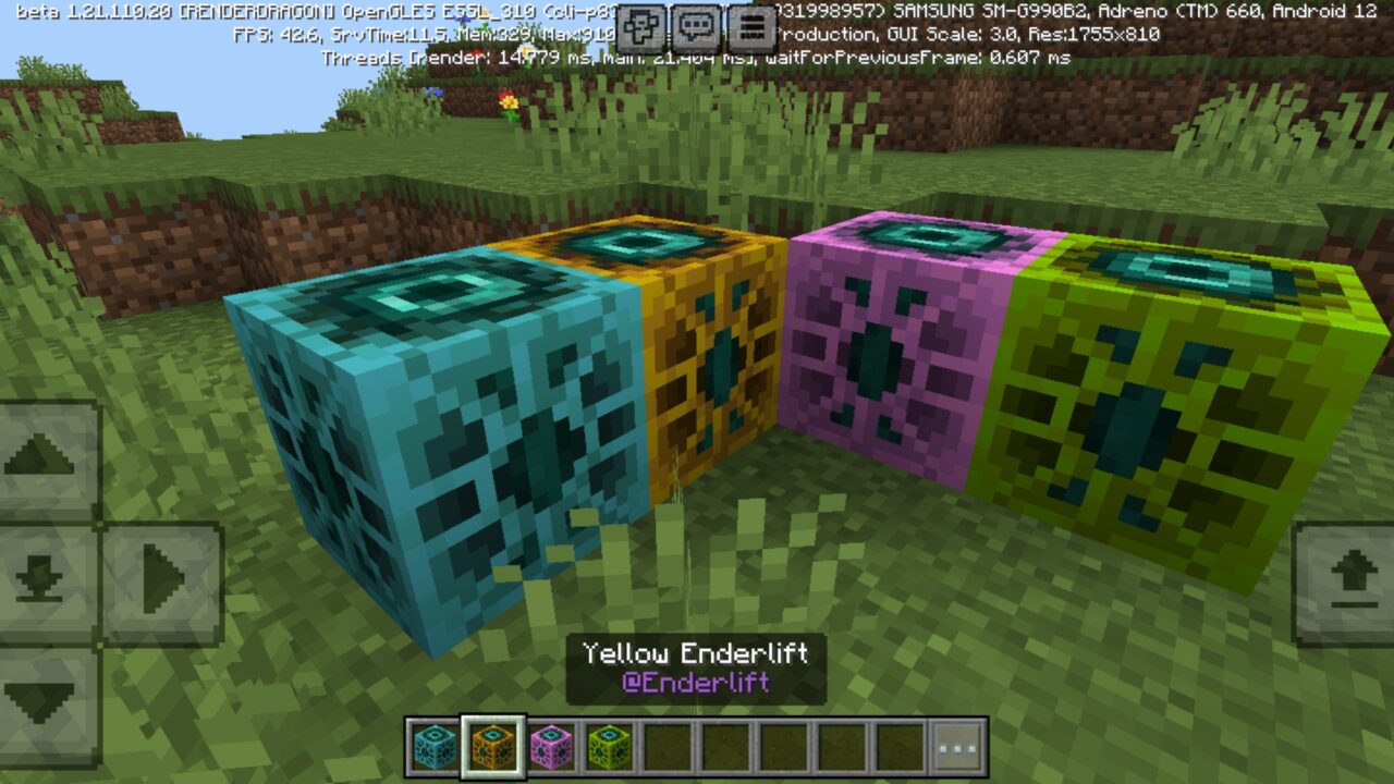 Blocks from 10 Addons Mod for Minecraft PE