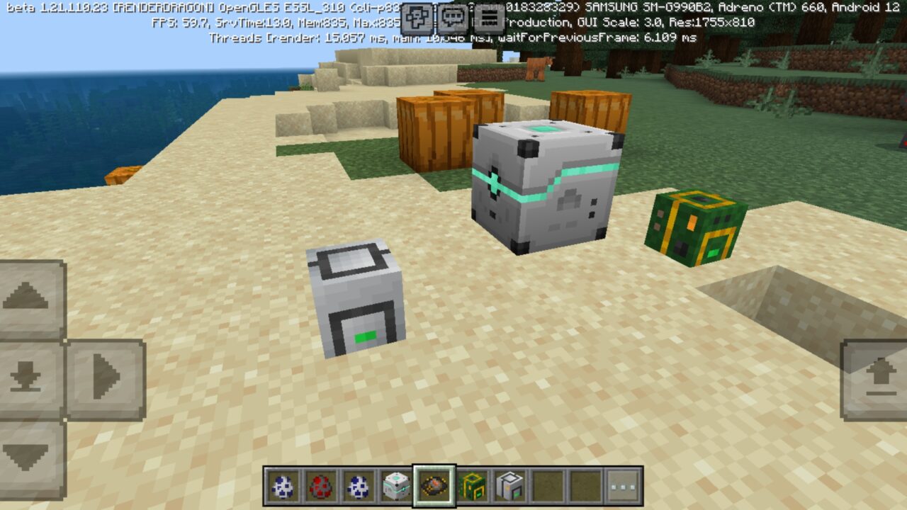 Blocks from Craft Punk Mod for Minecraft PE