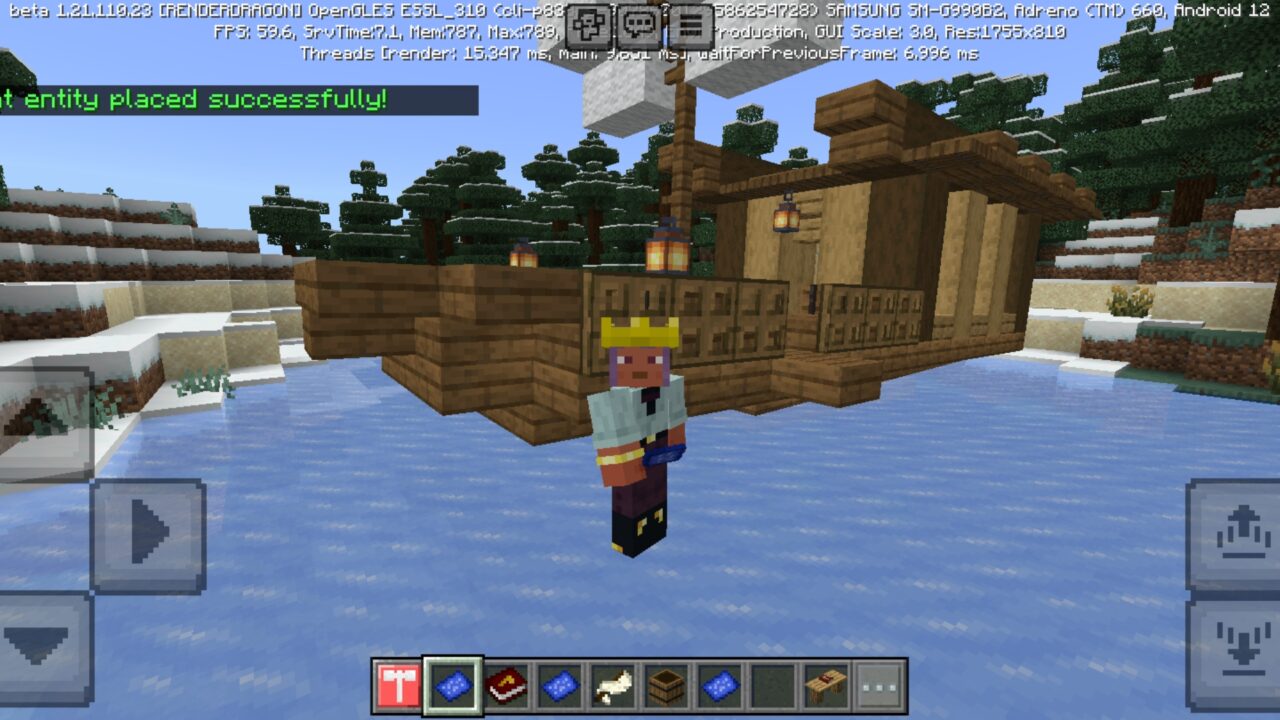 Boat from Colony Mod for Minecraft PE
