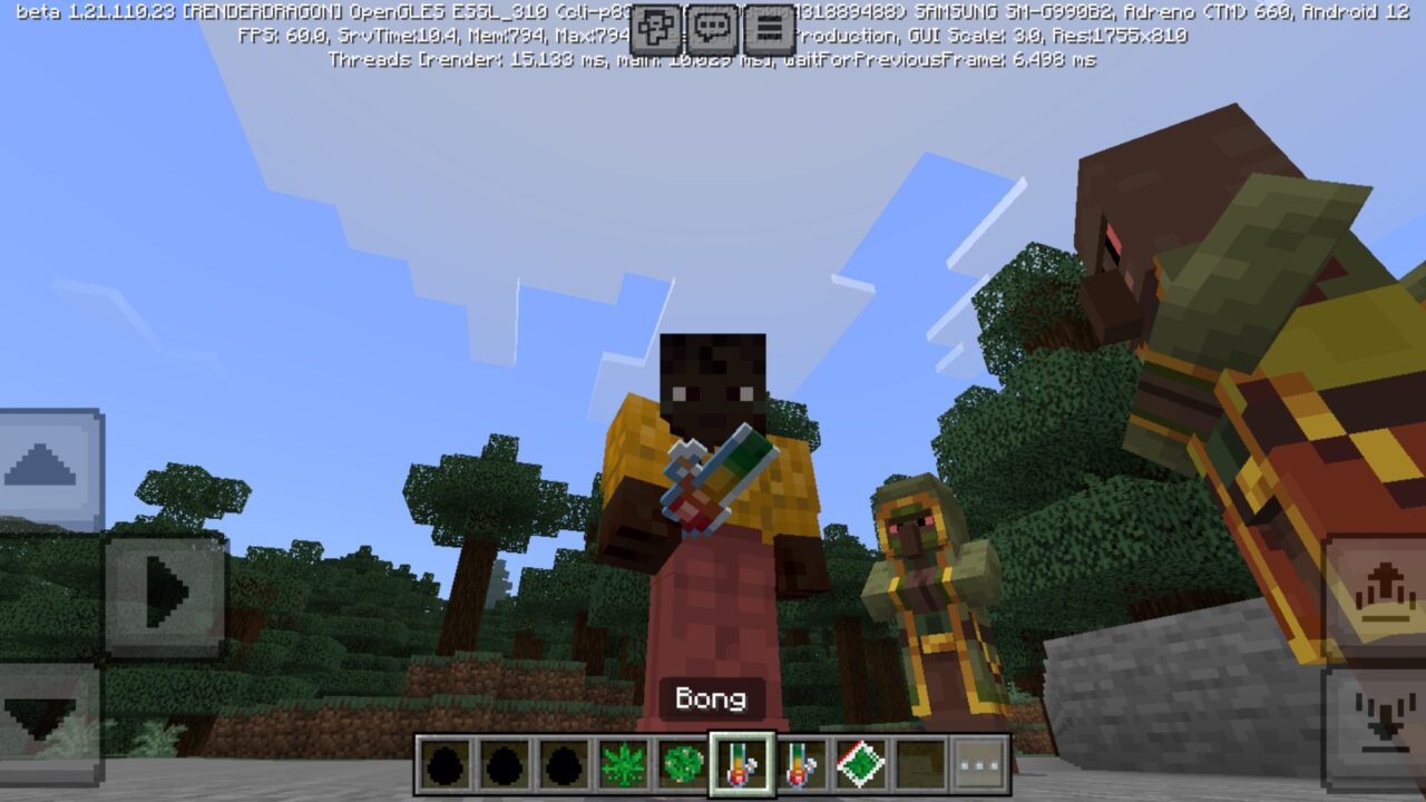 Bong from Herb Craft Mod for Minecraft PE