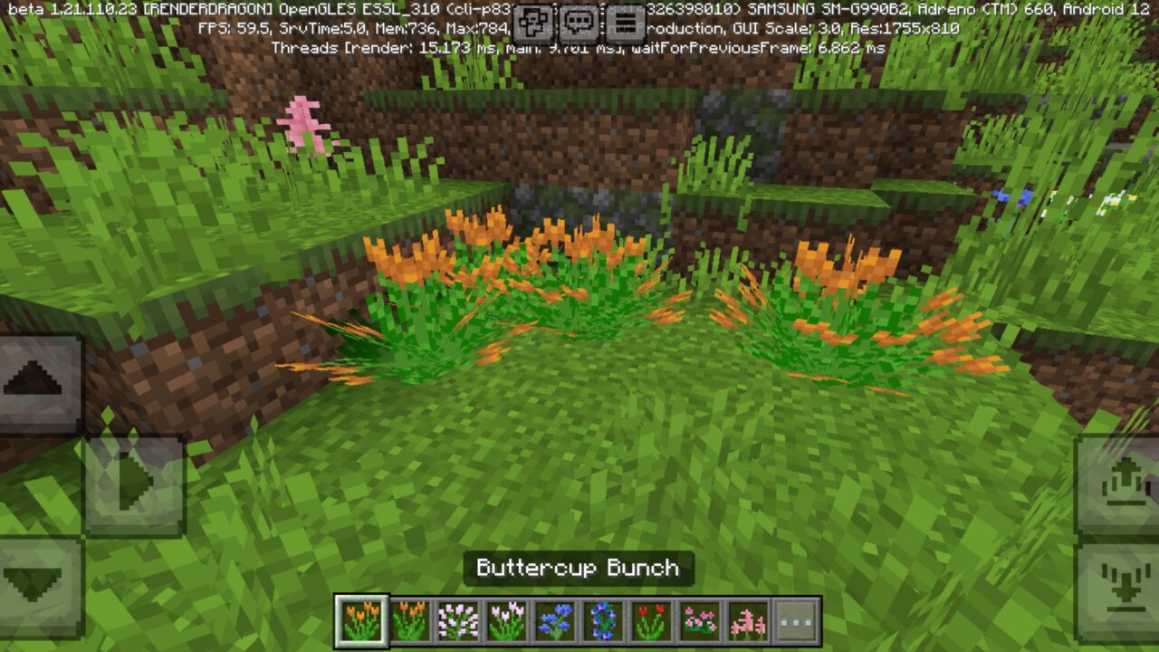 Buttercup from Bloomrock Mod for Minecraft PE