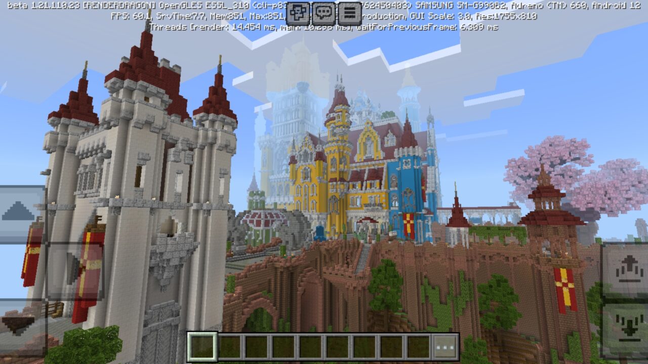 Castle from Kingdom of Avelori Map for Minecraft PE