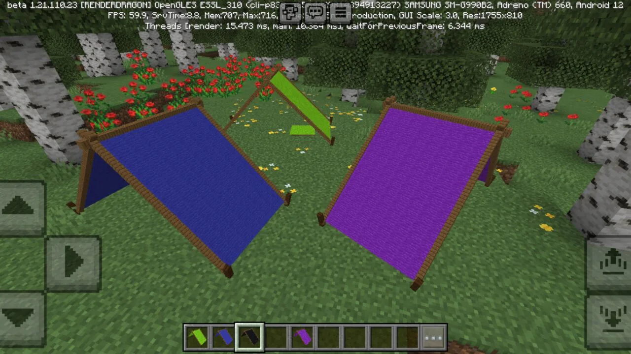 Coloured from Tent Mod for Minecraft PE