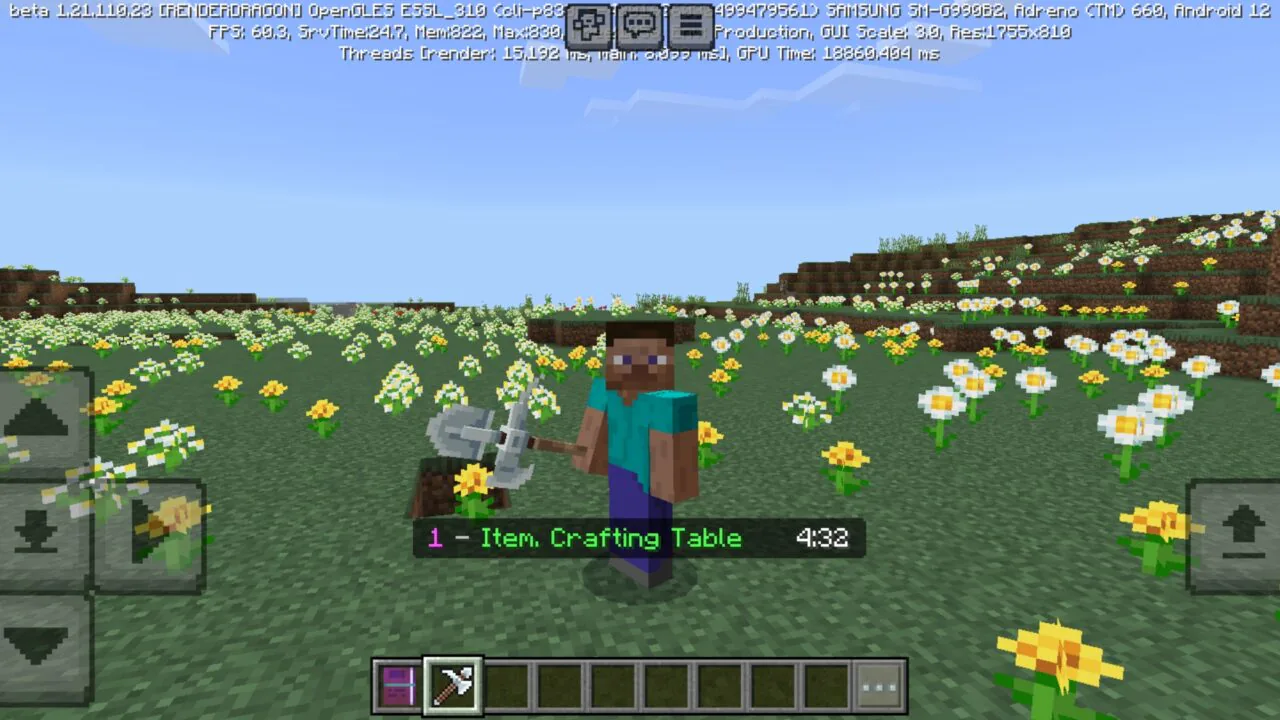 Crafting from Force Items Challenge Mod for Minecraft PE