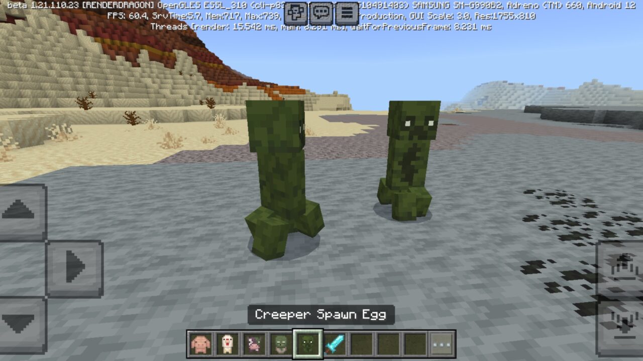 Creeper from Horror Texture Pack for Minecraft PE