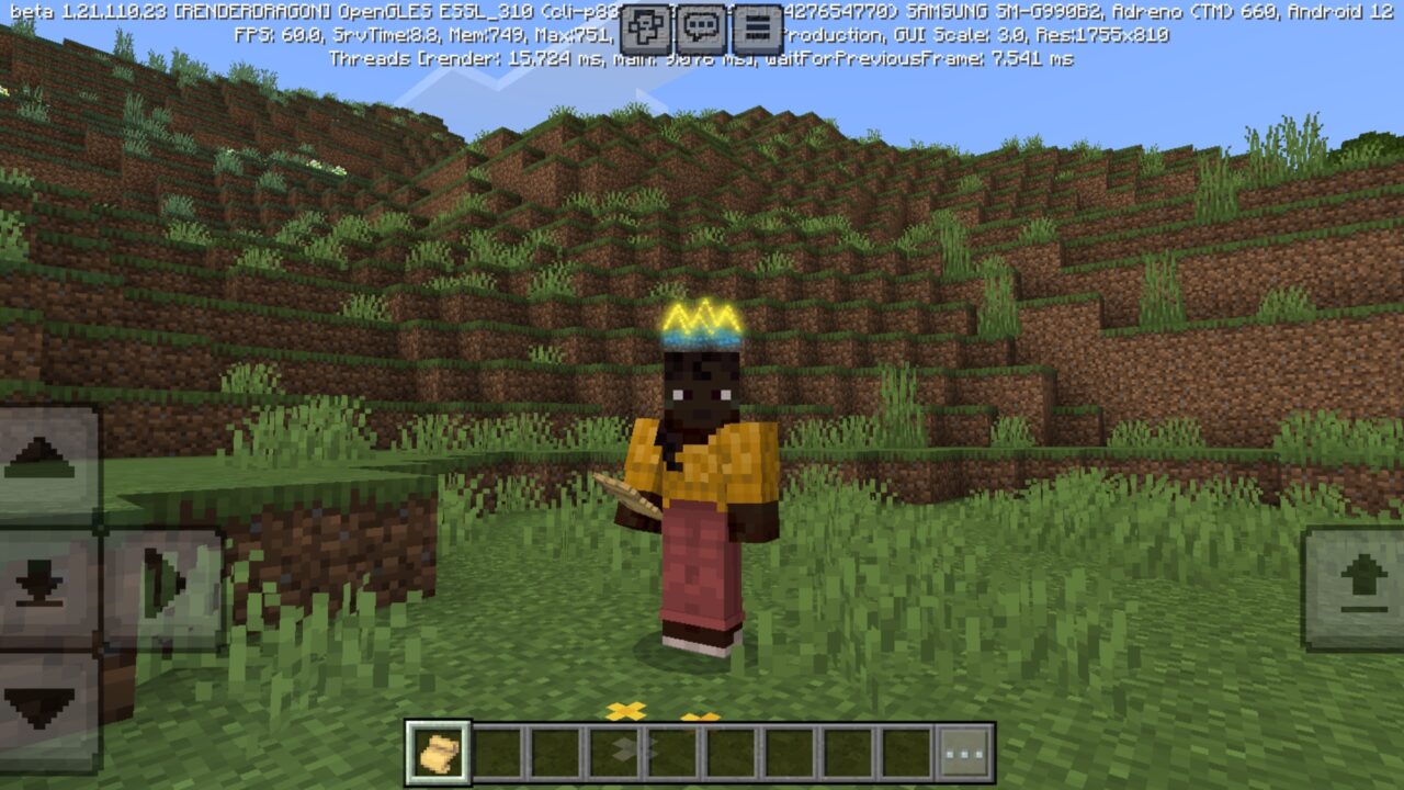 Crown from Player Trails Mod for Minecraft PE