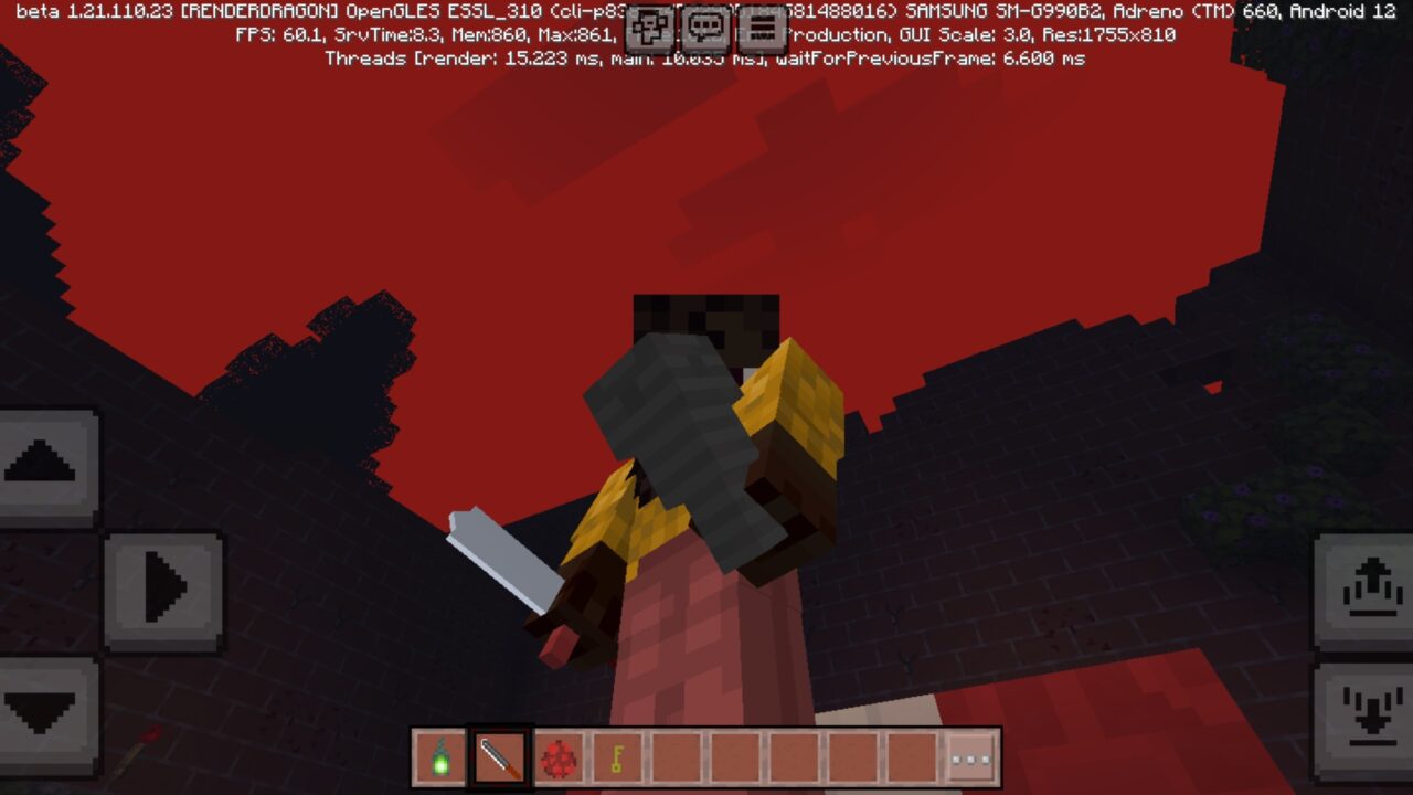 Dagger from The Lost Awakening Map for Minecraft PE
