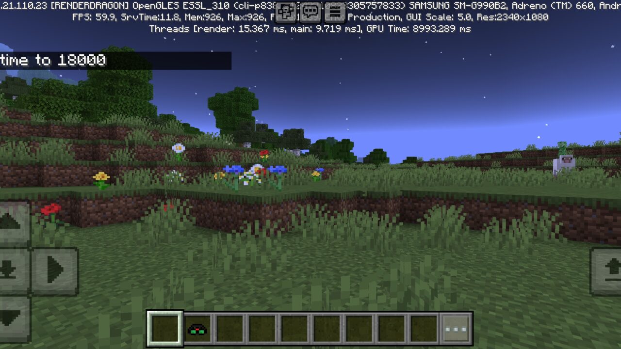 Dark from Night Vision Goggles Mod for Minecraft PE