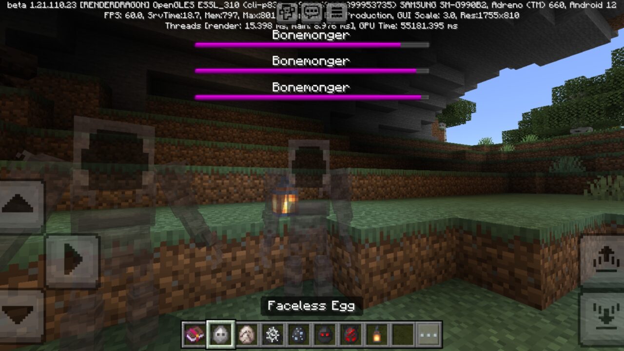 Faceless from Shadows and Spirits Mod for Minecraft PE