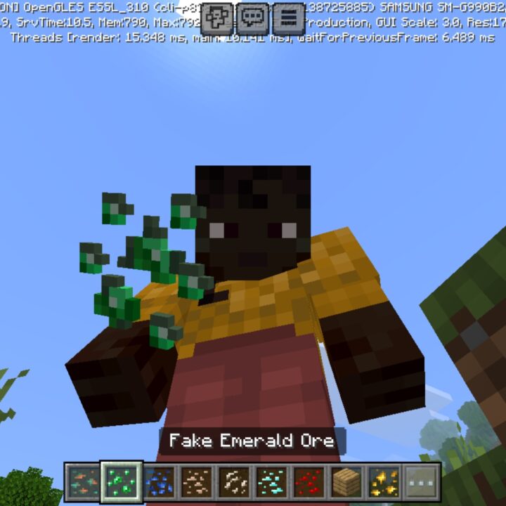 Fake Ores Mod for Minecraft PE