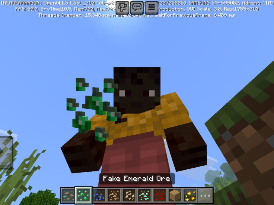 Fake Ores Mod for Minecraft PE