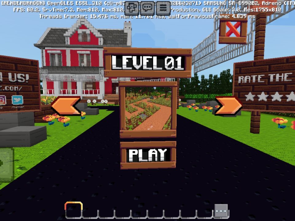 Fruit Slasher Map for Minecraft PE