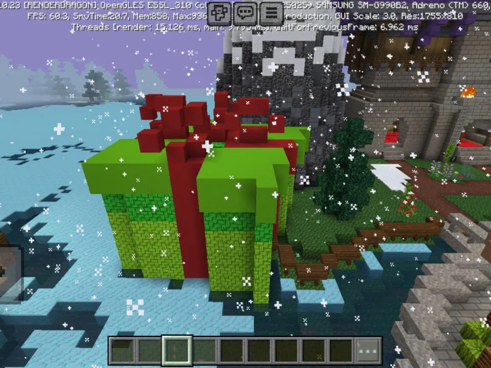 Gift Town Map for Minecraft PE